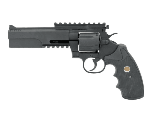 King Arms 357 Evil Co2 Revolver (Black - Full Metal - KA-PG-04-BK-CO2) - Airsoft Revolvers