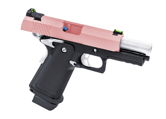 Raven HI-CAPA 3.8 PRO GBB PISTOL (PINK|BLACK) - Two Tone Airsoft Gun - view 2