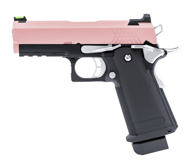 Raven HI-CAPA 3.8 PRO GBB PISTOL (PINK|BLACK) - Two Tone Airsoft Gun - view 3