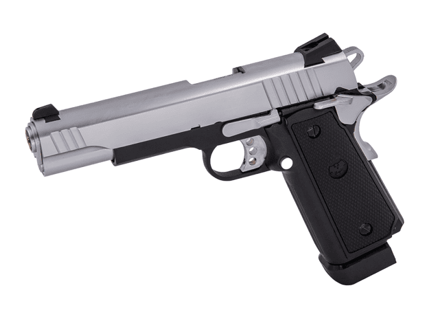 Raven R14 GBB PISTOL (SILVER|BLACK) - Airsoft Hi Capa Pistols