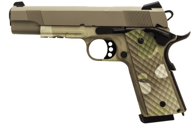 Raven 1911/MEU-R GBB PISTOL (HYDRO) (TAN|CAMO) - Airsoft 1911 Pistols