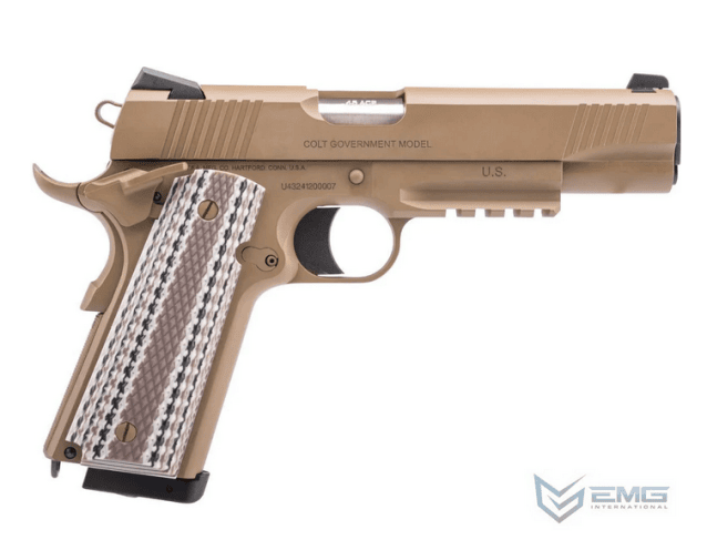 Colt M45A1 FDE Gas Blowback Pistol (EMG/Army - R48-1) - Airsoft 1911 Pistols - view 5