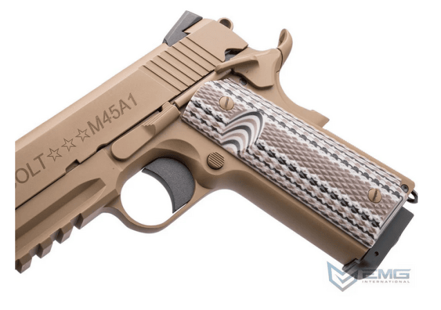 Colt M45A1 FDE Gas Blowback Pistol (EMG/Army - R48-1) - Airsoft 1911 Pistols - view 3