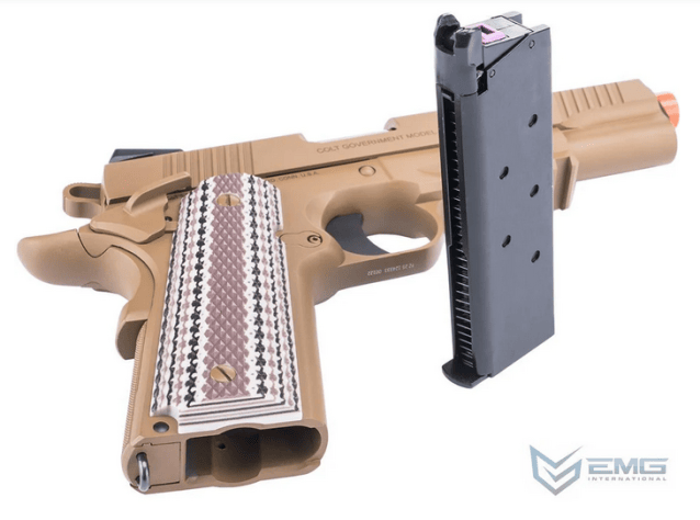 Colt M45A1 FDE Gas Blowback Pistol (EMG/Army - R48-1) - Airsoft 1911 Pistols - view 2