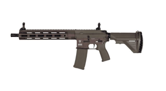 Saigo Defense Shogun AEG MK2 with Gate ASTER II Bluetooth (Tan - Inc. Lipo Battery and Charger) - All AEG Airsoft Rifles
