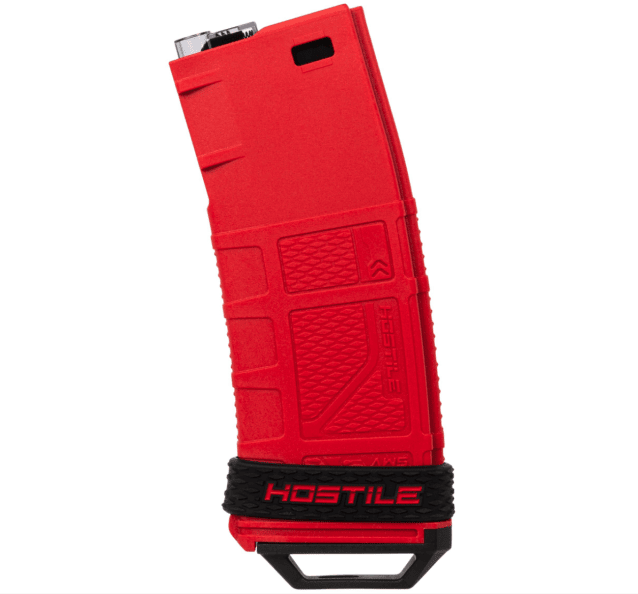 HK Army Hostile AWS 250 Round M4 Mid Cap Mag - Red - Classic Airsoft Guns