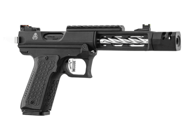 Lancer Tactical Tandemkross CTHULHU Gas Blowback Pistol (Black / Silver) - Airsoft G Series / EU Series - view 4