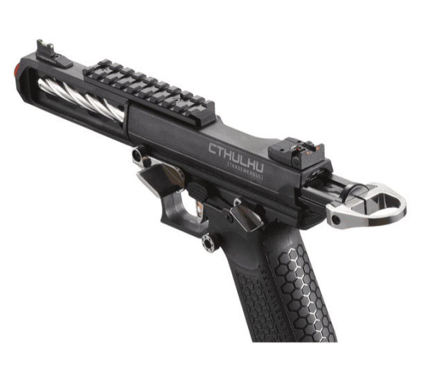 Lancer Tactical Tandemkross CTHULHU Gas Blowback Pistol (Black / Silver) - Airsoft G Series / EU Series - view 3