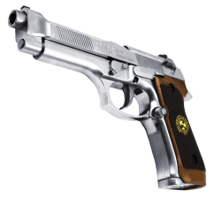 M92 GEN2 BIOHAZARD GBB PISTOL (SILVER) (SILVER BARREL)