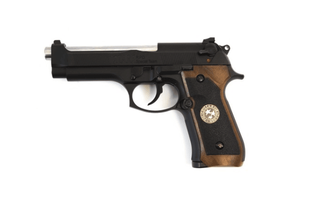 M92 GEN2 BIOHAZARD GBB PISTOL (BLACK) (SILVER BARREL) - All Airsoft Gas Pistols