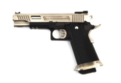 WE HI-CAPA 5.1 GEN2 E-FORCE GBB PISTOL (SILVER|BLACK) (SILVER BARREL)