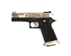 WE HI-CAPA 4.3 GEN2 E-FORCE GBB PISTOL (SILVER|BLACK) (SILVER BARREL)