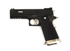 WE HI-CAPA 4.3 GEN2 E-FORCE GBB PISTOL (BLACK) (SILVER BARREL)