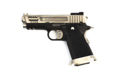WE HI-CAPA 3.8 GEN2 E-FORCE GBB PISTOL (SILVER|BLACK) (SILVER BARREL)