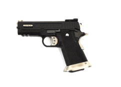 WE HI-CAPA 3.8 GEN2 E-FORCE GBB PISTOL (BLACK) (SILVER BARREL)