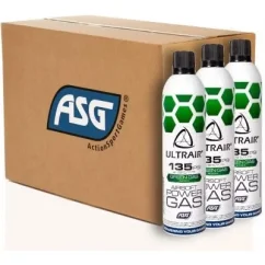 ASG ultrair green low Power Gas 570ml (135 psi ) Team Box of 36