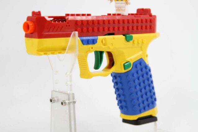 building block glock spring shell ejecting toy - Classic Airsoft Guns - view 2