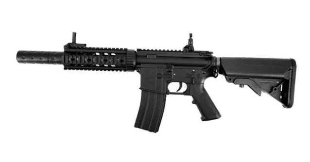 E&C M4 RIS with Silencer Airsoft Rifle AEG with v2.0 Gearbox. - All AEG Airsoft Rifles