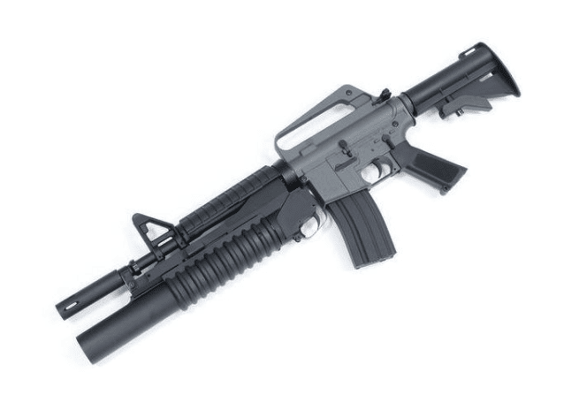 E&C XM177E2 with M203 QD v2.0 Airsoft Rifle AEG (Grey Version) - All AEG Airsoft Rifles