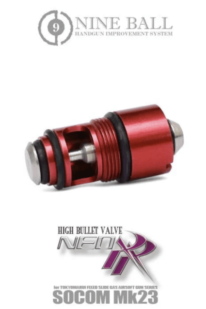 Laylax Nine Ball High Bullet Valve NEO RR for Tokyo Marui SOCOM Mk23 - Airsoft Gas Magazine Valves - view 2