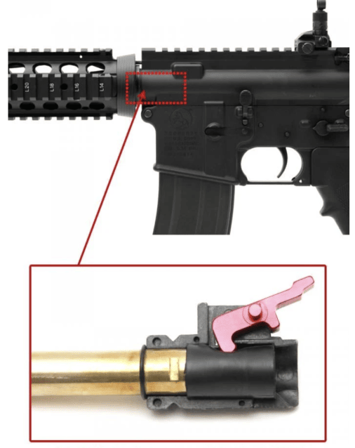 Laylax First Factory Strike Hop Arm for Tokyo Marui M4A1 MWS GBB (CNC Aluminum) - Laylax - view 5