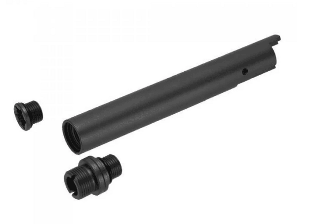 Laylax Nine Ball 2-Way Fixed Non-Recoiling Outer Barrel for Tokyo Marui Hi-Capa 5.1 (Black) - Tokyo Marui