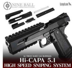 Laylax Nine Ball High Speed Sniping System for Tokyo Marui Hi-Capa 5.1