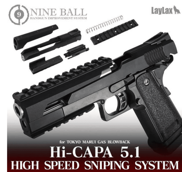 Laylax Nine Ball High Speed Sniping System for Tokyo Marui Hi-Capa 5.1 - Laylax