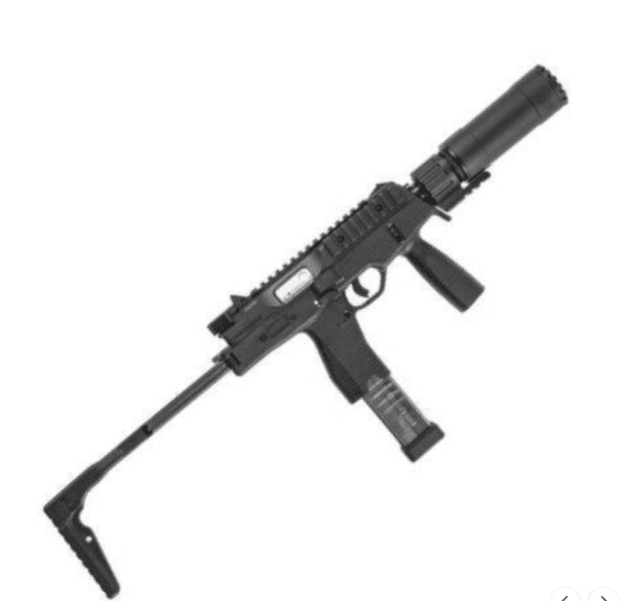Maruyama MP-IX / MP9 DX Gas Blowback with Silencer - GBB Airsoft Gas Assault Rifles - view 2