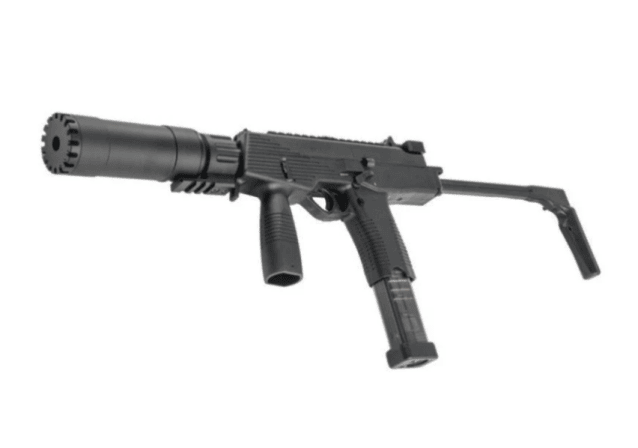 Maruyama MP-IX / MP9 DX Gas Blowback with Silencer - GBB Airsoft Gas Assault Rifles - view 3