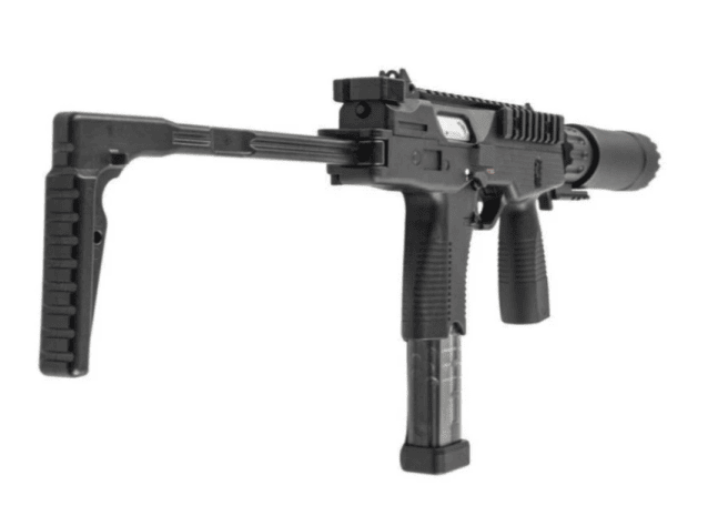 Maruyama MP-IX / MP9 DX Gas Blowback with Silencer - GBB Airsoft Gas Assault Rifles - view 4