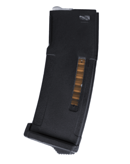 NUPROL M4 MAGAZINE W-MAG WINDOW V1 AEG (MID-CAP|150R) (BLACK) - Airsoft AEG Magazines