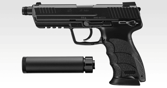 Tokyo Marui HK45 Tactical Black GBB Pistol. - All Airsoft Gas Pistols