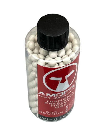 Ares Amoeba Diamond Precision 0.45g (500 BB's - Bottle) - Airsoft BB Ammo .28 and Above - view 3