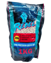 Rebel Precision 6mm BBs 1kg Bag - 0.28g