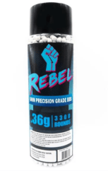 Rebel Precision 6mm BBs 3300ct Bottle - 0.36g