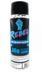 Rebel Precision 6mm BIO BBs 3300ct Bottle - 0.36g