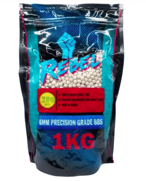 Rebel Precision BIO 6mm BBs 1kg Bag - 0.28g - Airsoft BB Ammo .28 and Above
