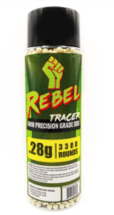 Rebel Precision 6mm Tracer BBs 3300ct Bottle - 0.28g