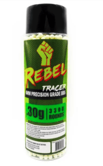 Rebel Precision 6mm Tracer BBs 3300ct Bottle - 0.32g