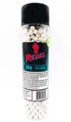 Rebel Precision Heavyweight BIO 6mm BBs 850pcs Bottle - 0.36g