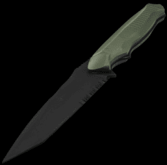 Rebel Tactical Plastic Knife + MP Sheath OD