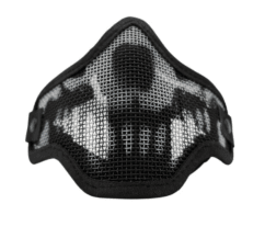 Rebel Precision Steel Lower Face Mask Skull BLACK