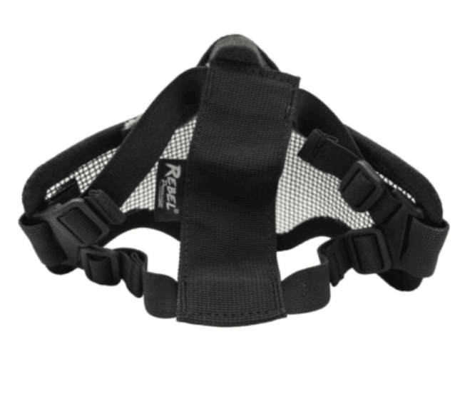 Rebel Precision Steel Lower Face Mask Skull BLACK - Airsoft lower Face Protection - view 2