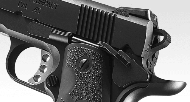 Tokyo Marui TM10 Ultra Compact GBB Pistol - Black - Airsoft 1911 Pistols - view 4