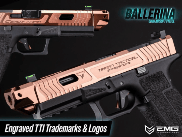 TTI JW Series Ballerina 2011 CNC Gas Blowback Airsoft Pistol (R34-3 Bronze - EMG/Army) - Airsoft Hi Capa Pistols - view 4