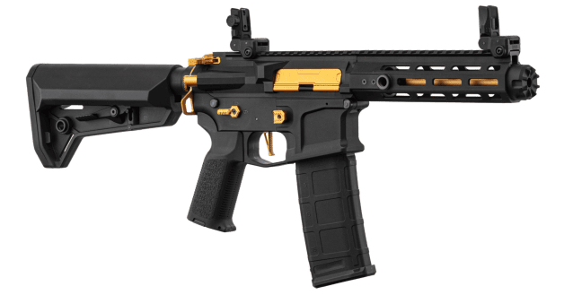 Lancer Tactical LT-32 Hellion 7" Gen 2 AEG Rifle Complete Pack - Black/Gold - All AEG Airsoft Rifles - view 4