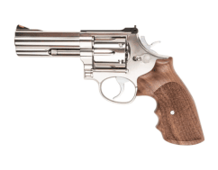 Ares S&W 686 4-inch CO2 Airsoft Revolver with Real Wood Grips (Silver - APR-003)