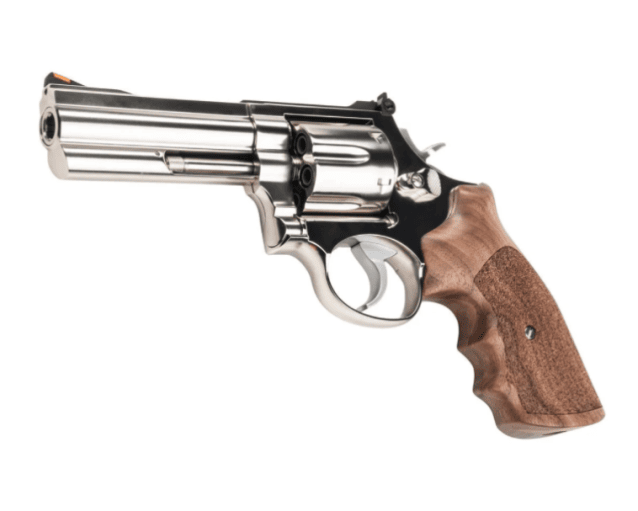 Ares S&W 686 4-inch CO2 Airsoft Revolver with Real Wood Grips (Silver - APR-003) - Airsoft Revolvers - view 2