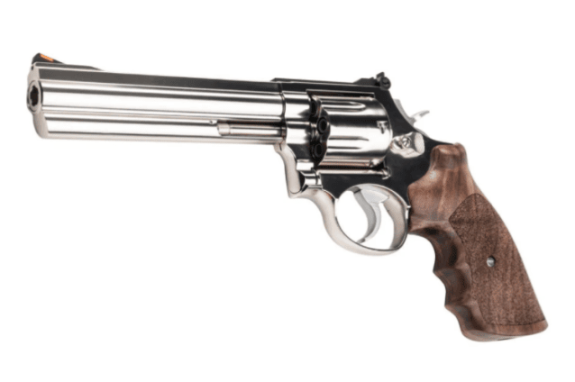 Ares S&W 686 6-inch Full Metal CO2 Airsoft Revolver with Real Wood Grips (Silver - APR-004) - Airsoft Revolvers - view 2